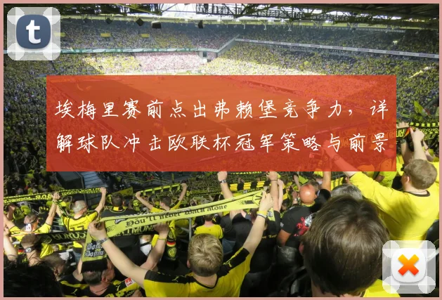 埃梅里赛前点出弗赖堡竞争力,详解球队冲击欧联杯冠军策略与前景